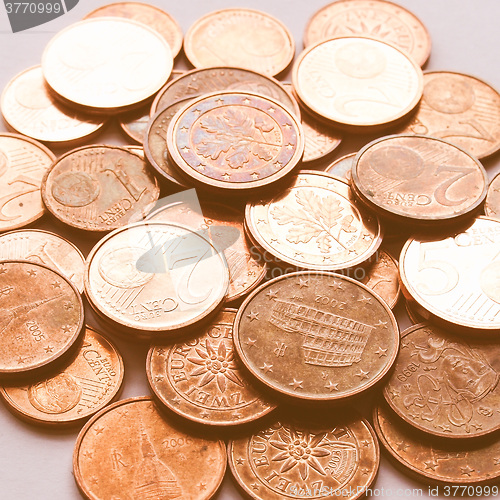 Image of  Euro coins vintage