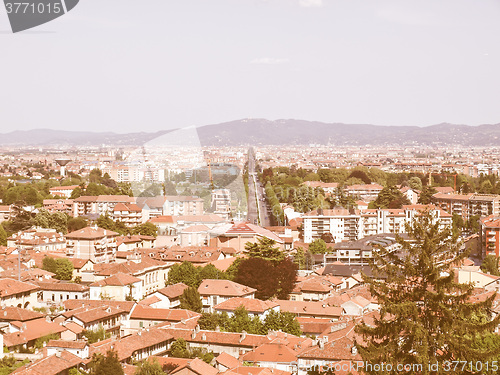 Image of Turin panorama vintage