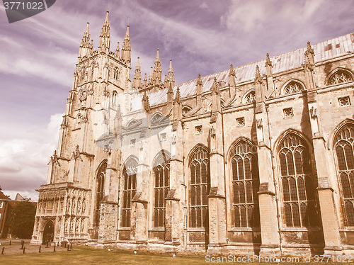Image of Canterbury Cathedral vintage