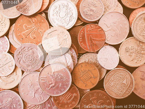 Image of  UK Pound coin vintage