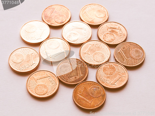 Image of  Euro coins vintage