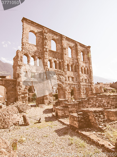 Image of Roman Theatre Aosta vintage