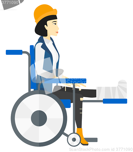 Image of Patient sitting in wheelchair.