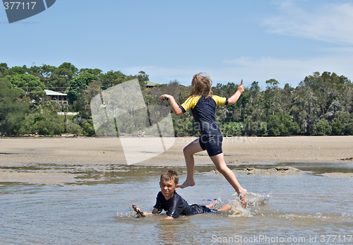 Image of girl jumping
