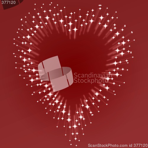 Image of starburst heart