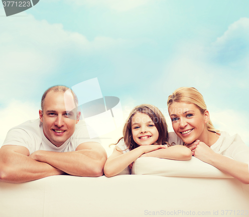 Image of happy family at home