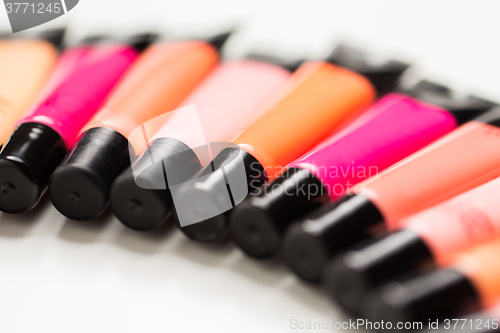 Image of close up of lip gloss tubes