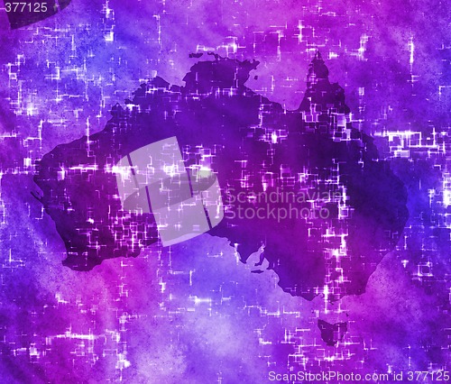 Image of high tech australia map