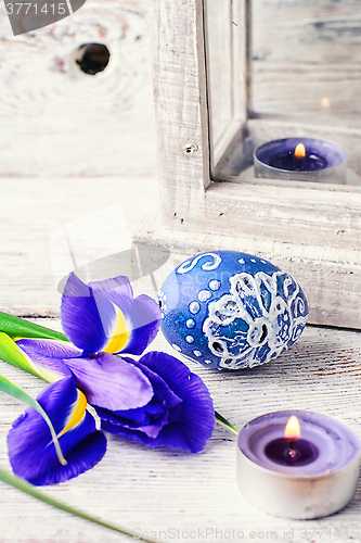Image of Easter composition with flowers