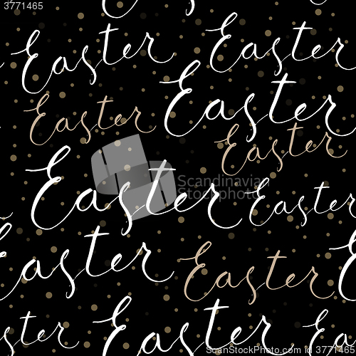 Image of Happy Easter calligraphy write with brush pen