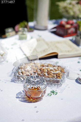 Image of Decoration of a Persian wedding table