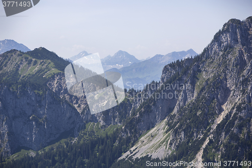 Image of Panorama view to Bavarian Alps