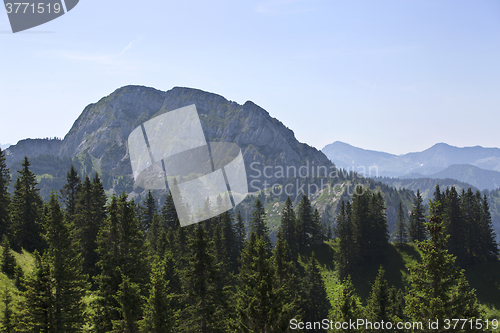 Image of Panorama view to Bavarian Alps