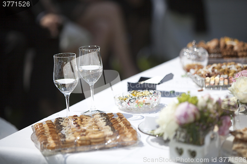 Image of Decoration of a Persian wedding table