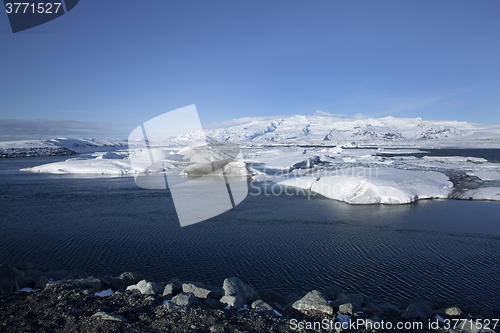 Image of Ice floes at glacier lagoon Jokulsarlon, Iceland