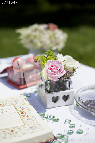 Image of Decoration of a Persian wedding table