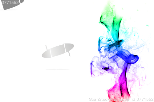 Image of Abstract smoke graphic, rainbow