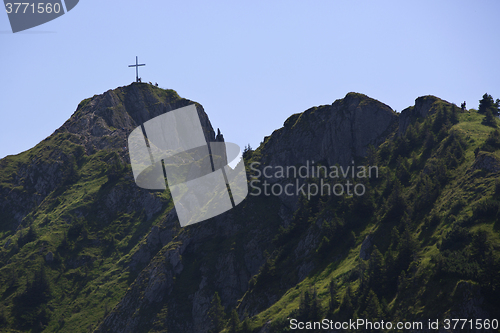 Image of Panorama view to Bavarian Alps