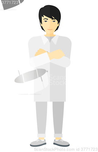 Image of Male laboratory assistant.