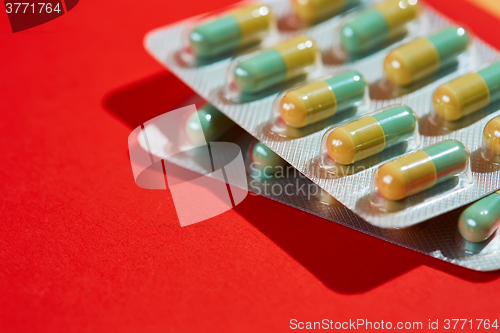 Image of Tablets. Medicine symbol.