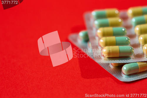 Image of Tablets. Medicine symbol.