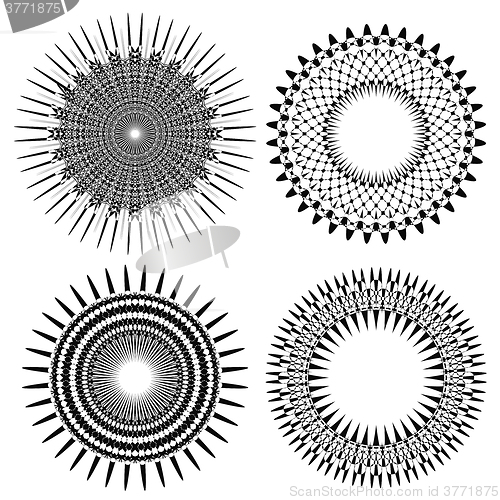 Image of Set of Circle Geometric Ornaments