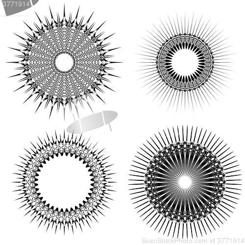 Image of Set of Circle Geometric Ornaments