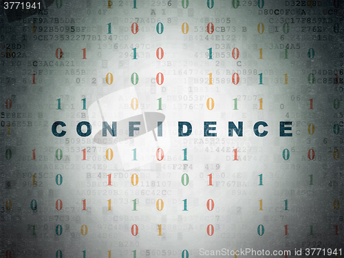 Image of Business concept: Confidence on Digital Paper background