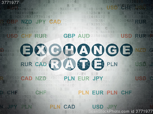 Image of Banking concept: Exchange Rate on Digital Paper background