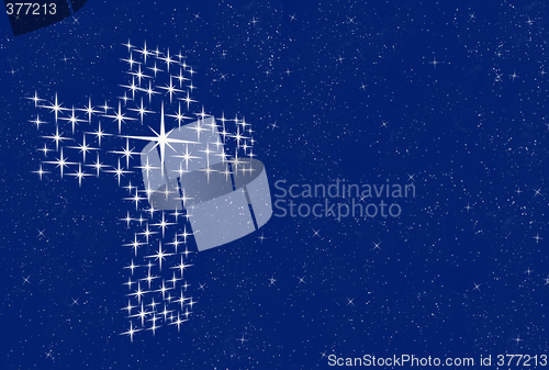Image of cross in stars