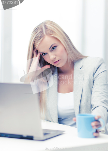 Image of bored and tired woman