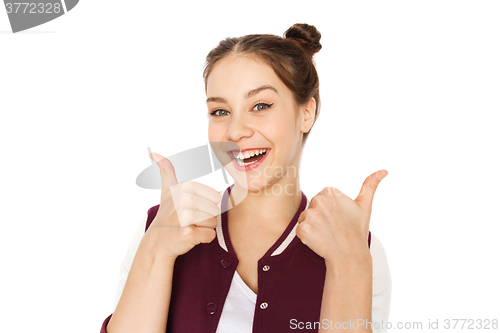 Image of happy smiling pretty teenage girl