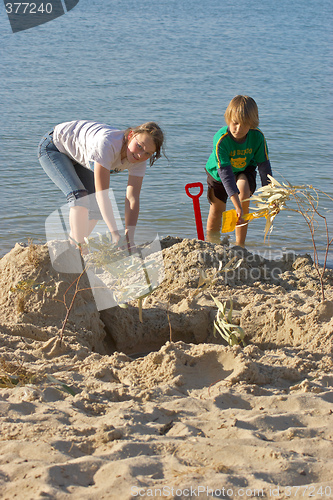 Image of building sandcastles