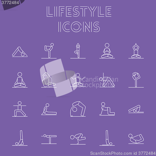 Image of Lifestyle icon set.