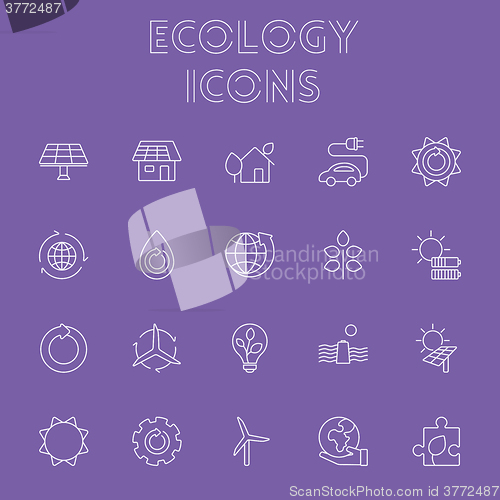 Image of Ecology icon set.