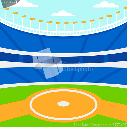 Image of Background of baseball stadium.