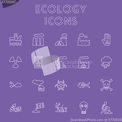 Image of Ecology icon set.