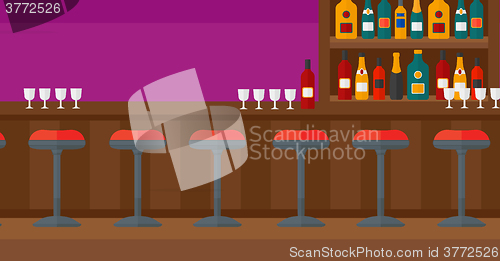 Image of Background of bar counter.