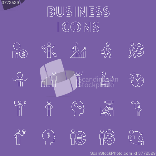 Image of Business icon set.