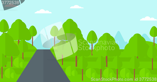 Image of Background of green forest.