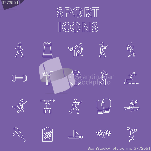 Image of Sport icon set.