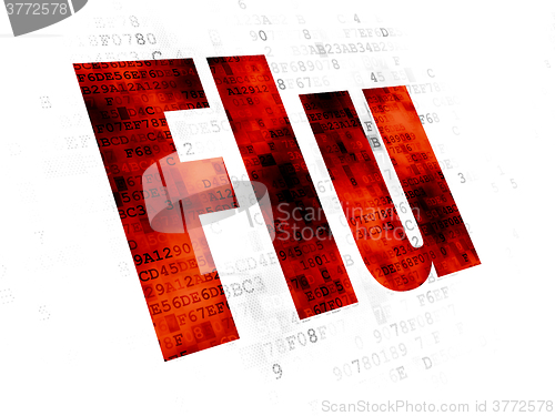 Image of Medicine concept: Flu on Digital background