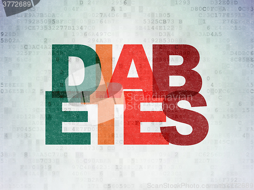 Image of Health concept: Diabetes on Digital Paper background