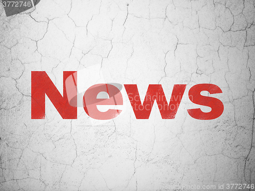 Image of News concept: News on wall background