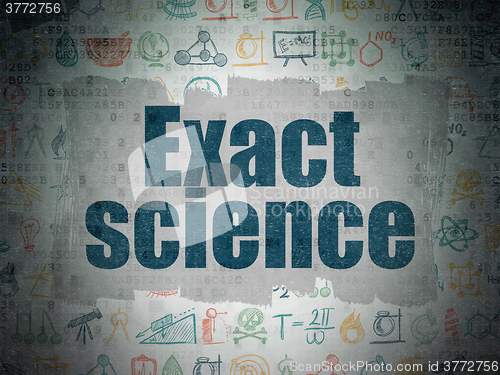 Image of Science concept: Exact Science on Digital Paper background