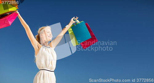 Image of woman with shopping bags