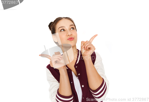 Image of happy pretty teenage girl