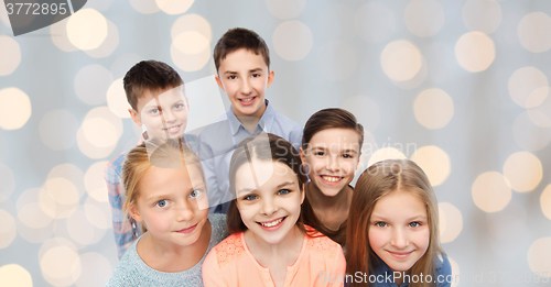 Image of happy smiling children faces