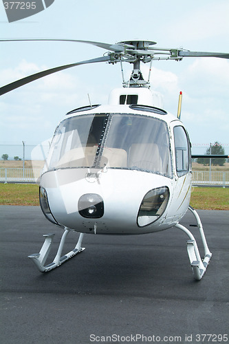 Image of White helicopter