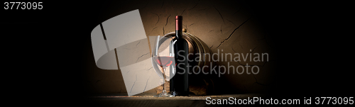 Image of Wine and clay wall